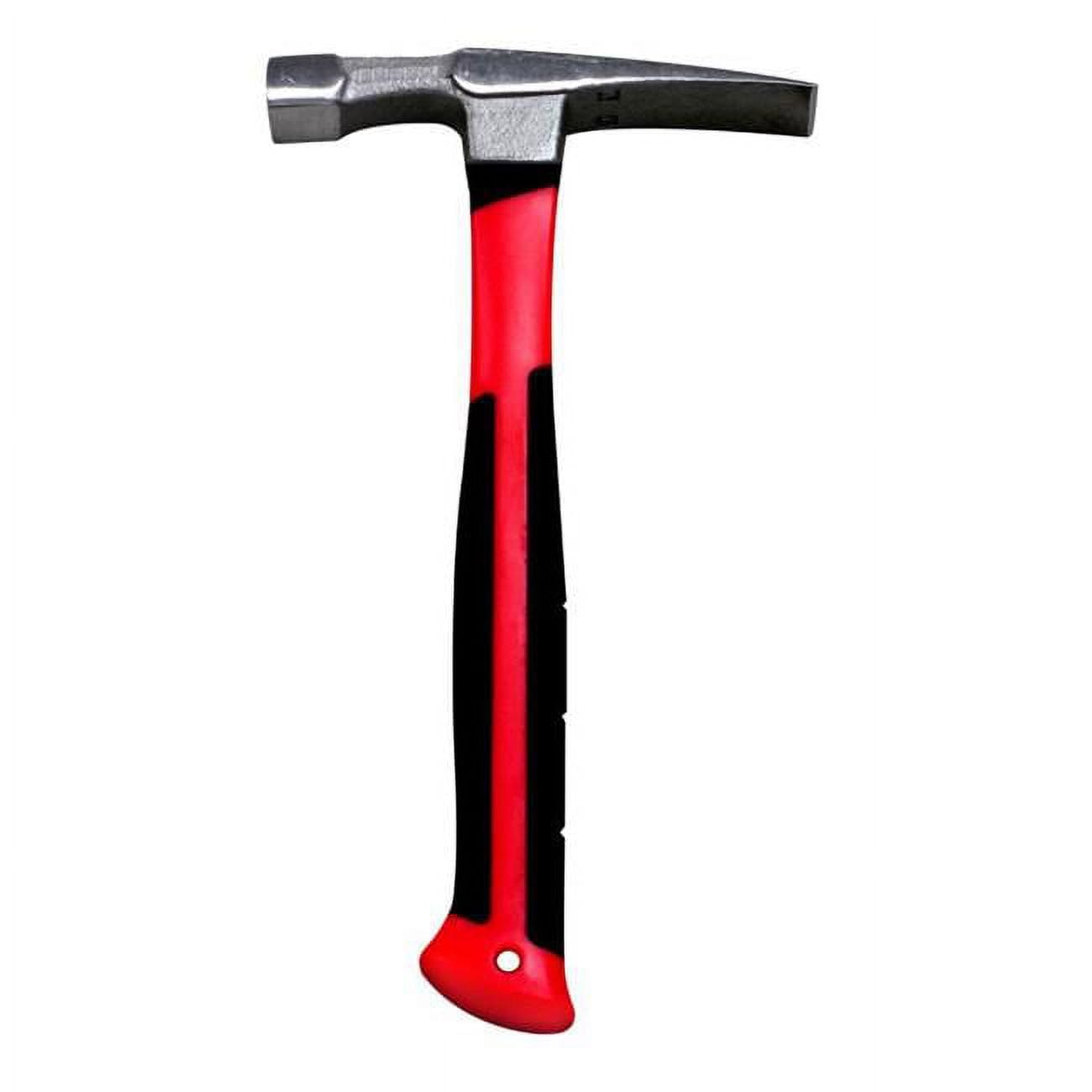 16 OZ BRICK HAMMER, FIBERGLASS HANDLE