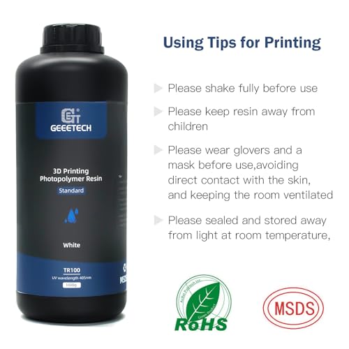 Resina rígida 3D para impresoras LCD y DLP 405 nm - Fernando Cortés