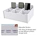 SANFURNEY 24 Slots Cell Phone Storage Box for Classroom Calculator Holder Class Cell Phone Organizer White