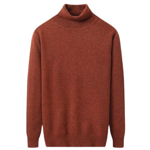 Vsadsau Men Thick Pullover Sweater Wool Turtleneck Sweater Solid Knitted Warmth Long Sleeve Jumpers4