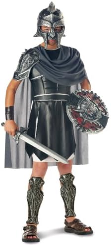 California Costumes Boys Gladiator Child Costume, Black/Silver, Medium