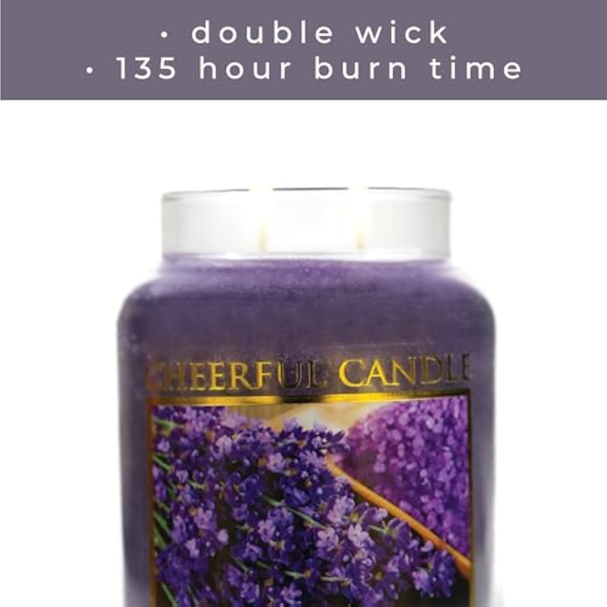 Lavender Vanilla Jar Candle, Scented Gift for Home