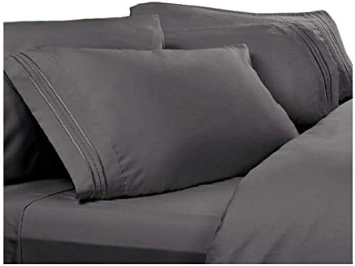 Split Cal King Sheets, Split California King Sheets: Charcoal Grey, 1800 Thread Count Egyptian Bed Sheets, Deep Pocket. Reg. $129.95. Sale $39.95. High Thread Count Softest Sheets,
