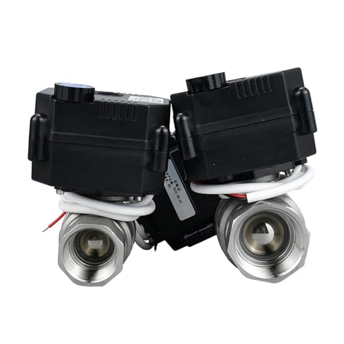 Válvula de bola motorizada DN8 de acero inoxidable DC24V CR02 con control manual de paso 5