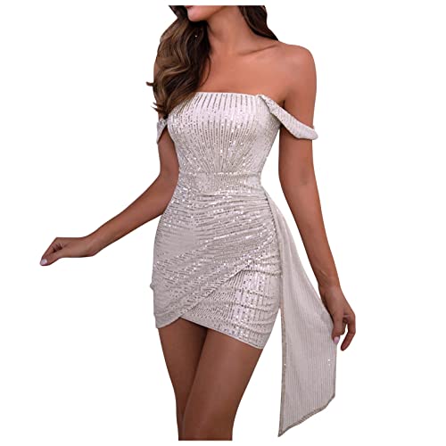 Robe à paillettes sexy noire pour vos soirées de gala