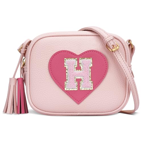 Image of KKXIU Birthday Gifts for Girls Initial Toddler Purse Cute Kids Crossbody Bag