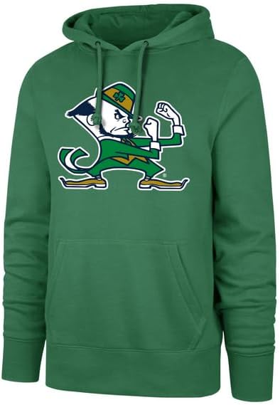 47 NCAA Notre Dame Imprint Headline Hoodie - Green (US, Alpha, X-Large, Regular, Regular, Green)