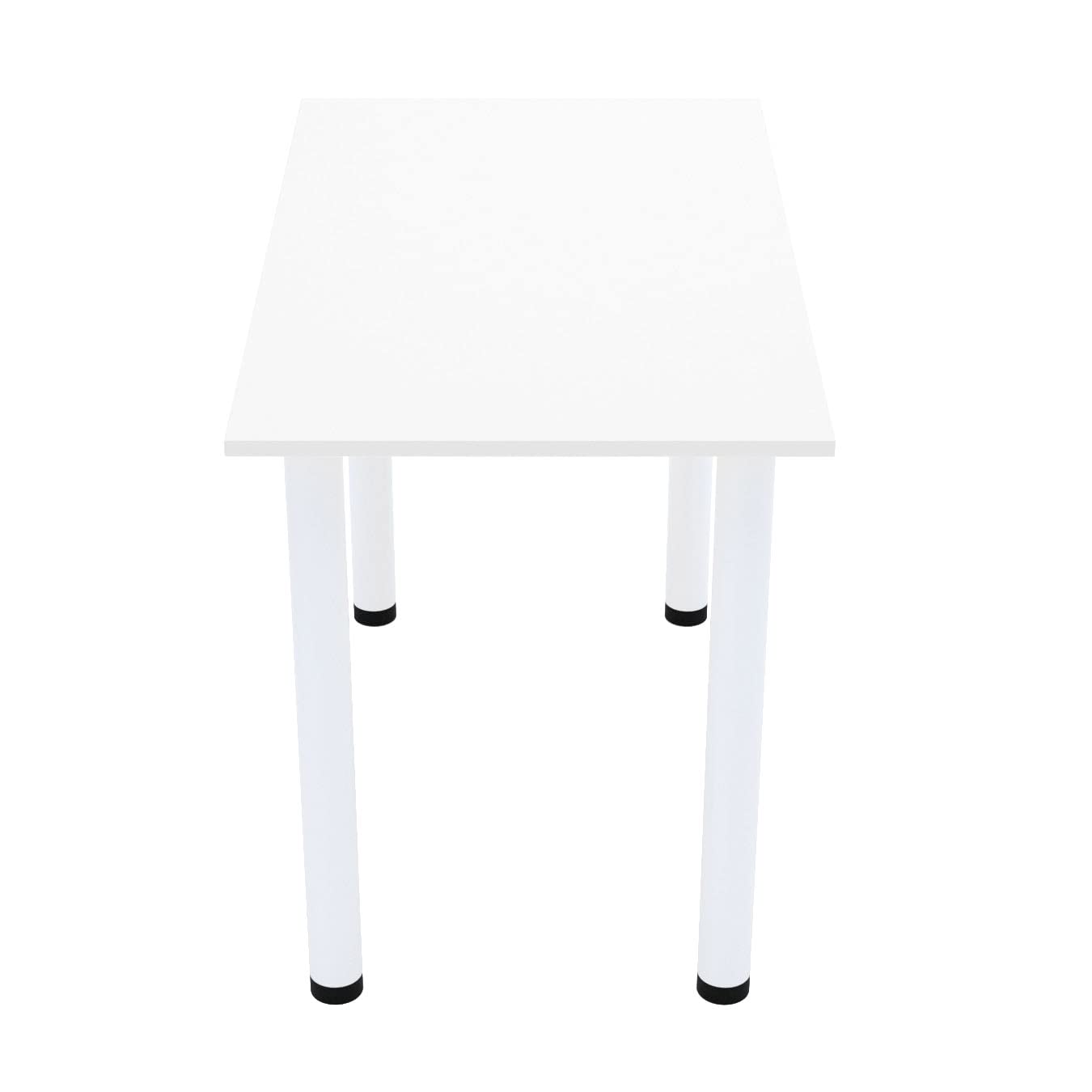 AKKE Table à Manger avec Pieds Blancs Table de Salle à Manger Cuisine ou Bureau 100 cm x 60 cm