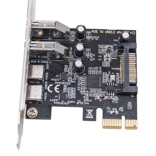 Tarjeta PCIE 1X a USB 3.2 Gen1 tipo C y puertos extra para PC de sobremesa 6