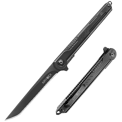 Kryvex Klappmesser Taschenmesser, Slim Einhandmesser Scharfes Outdoor Messer Klappmesser, Gentleman's Messer für Outdoor Camping