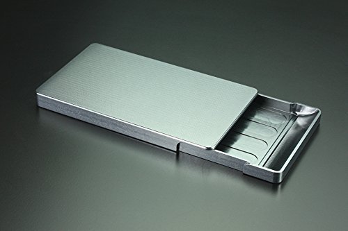 GILD design ギルドデザイン ジュラルミン削り出し名刺入れ「Ichimatsu」 ギルドデザイン(GILD design) 名刺入れ 削り出し 市松 シルバー