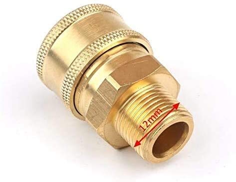 Raccordi filettati Adattatori Accoppiatori rapidi 1/4" Connettore rapido ad alta pressione in ottone Adattatore per rondella per auto Pistola ad acqua Accoppiatori idraulici Giunti per irrigazione da