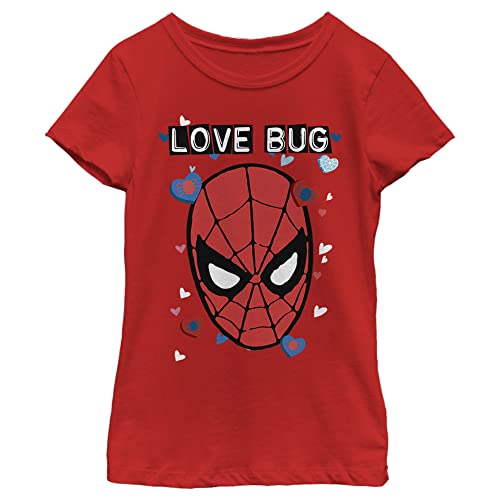 T-shirt Marvel Love Bug anti-déformation rouge XL pour fille