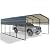 HOMMOW 12'x20' Heavy Duty Metal Carport, Multi-Purpose Car Shelter with Galvanized Steel Roof, Upgraded Extra Large Garage for 2 Car, Boats and Tractors
