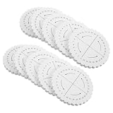 NULYLU Kit de 20 Discos Redondos 32 Ranuras de Espuma Eva Kumihimo de Color Claro Herramienta Portátil para Hacer Pulseras de Hilo y Bordado en Manualidades