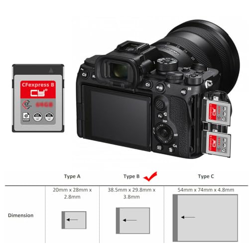 NFHK CFexpress - Tarjeta de memoria tipo B de 128 GB, adaptador CFE CFB compatible con cámara XS 8K RAW PCIe Expansion - imagen 2