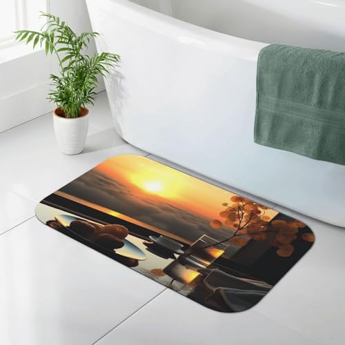 Tapis de douche en pierre absorbante pour sol toujours sec