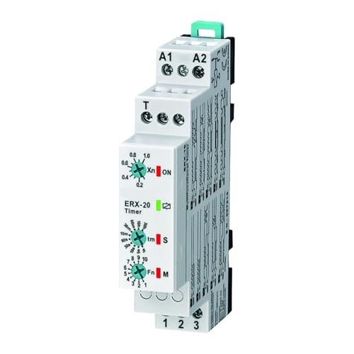 Relais temporisé multifonction ERX-10 évite les surcharges réseau 12-240V