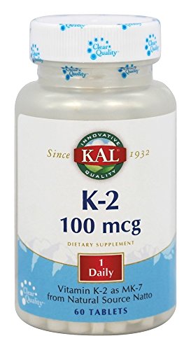 Kal 100 Mcg K2 Mk-7 Tablets, 60 Count