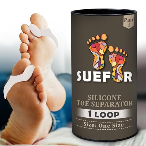 Image of Toe Separator for Feet Toe Spacers Correct Toes Yoga Silicone Hammer Toe Corrector for Women & Men Correct Toe Straighteners for Overlapping Toes (Toe separator)