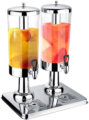 Dispensador de bebidas de cerveza, trípode de jugo de acero inoxidable, máquina de bebidas de autoservicio, cubo de jugo de una sola cabeza, máquina de bebidas frías, comercial, transparente, cubo de