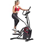 Sunny Health & Fitness Cardio Climber Stepping Elliptical Exercise Machine for Home with 8 Levels of Magnetic Resistance, Performance Monitor, Full Body Workout