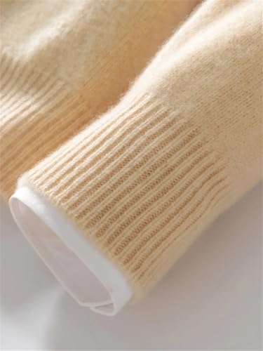 Men's Casual Stand Collar Cardigan Sweater Knitted Full Zip Thick Soft Warm Sweater3