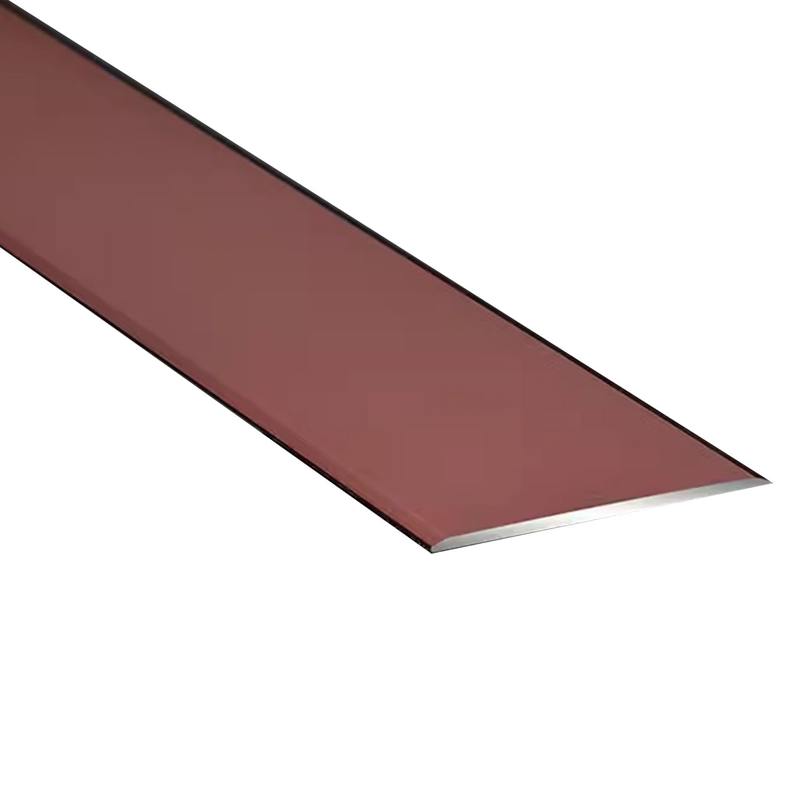 Listwy wykończeniowe do płytek, Aluminiowa listwa progowa do drzwi wielokolorowa do podłóg betonowych, paneli winylowych i podłóg laminowanych(Red)