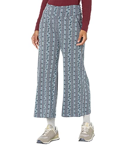 Toad&Co Chaka Wide Leg Pants North Shore Stripe Print MD 25