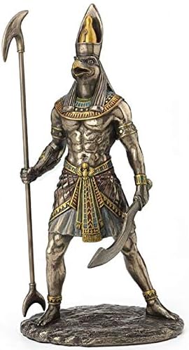 wu Horus Egyptian God Holding Scepter Statue