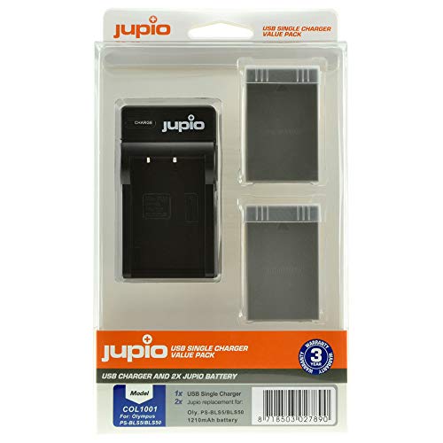 KIT Chargeur USB JUPIO + 2 Piles PS-BLS5/PS-BLS50 Cover