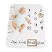 Baby Milestone Monthly Blanket | Premium Thick Fleece for Newborn, Toddler, Girl or Boy | Photography Backdrop for Pictures | Free Photography eBook | Baby Shower Gift Backdrop for Moms.