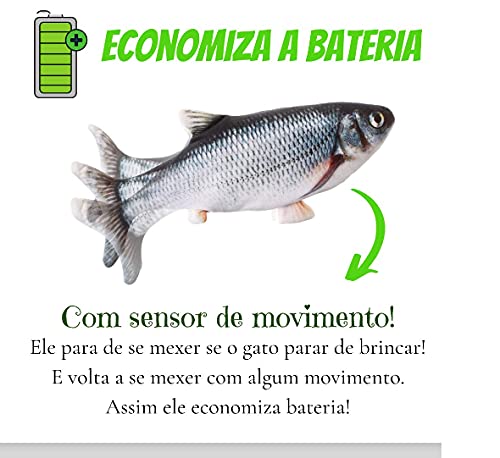 Brinquedo Para Cães e Gatos Peixe Móvel - Big Fish 30cm
