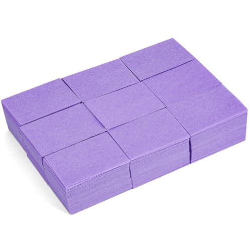 630 Pezzi Pad Unghie per Sgrassare, Dischetti Cotone Senza Pelucchi per Pulizia Unghie e Gel (Viola)