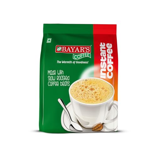 Image of Bayar's Coffee Instant Coffee Powder 200g | Authentic Blend with 70% Coffee & 30% Chicory | Freshly Slow Roasted for Rich Aroma & Taste