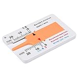 WEAVERBIRD Profiltiefenmesser 0-20 mm Kunststoff Reifenprofil Tiefenmesser Tragbares Reifenprofil-Tiefenmessgerät für Auto-Motorrad-Anhängerrad, gelb