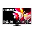 Hisense 75-Inch Class U8 Series Mini-LED ULED 4K UHD Google Smart TV (75U8N) - QLED, Dolby Vision IQ, Dolby Atmos, Full Array Local Dimming Pro, 144Hz Game Mode Pro, Alexa Compatibility