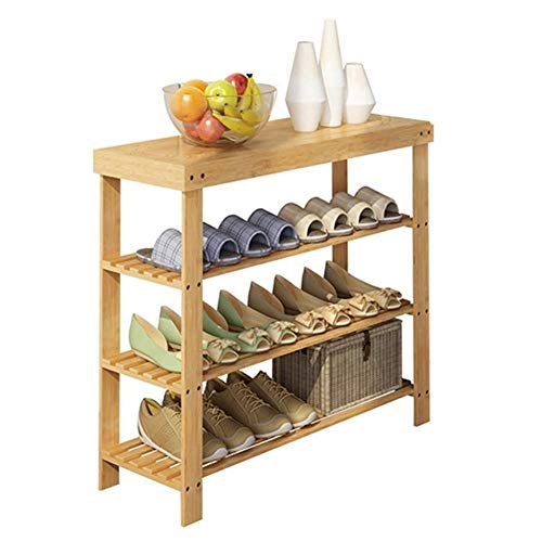 B-fengliu 2-Capa de Zapatos de Banco, Simple y al Polvo Compartimiento de Almacenamiento con recibidor for Cojines de los Asientos, Ahorro de Espacio (Size : 80x28x70cm)