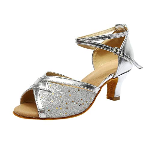 DIPOLA Schwarz Silberne mit Absatz weiß ohne Silber Sandaletten kleinem