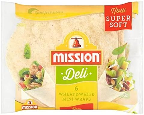 Mission Wheat & White Mini Wraps x6 186g