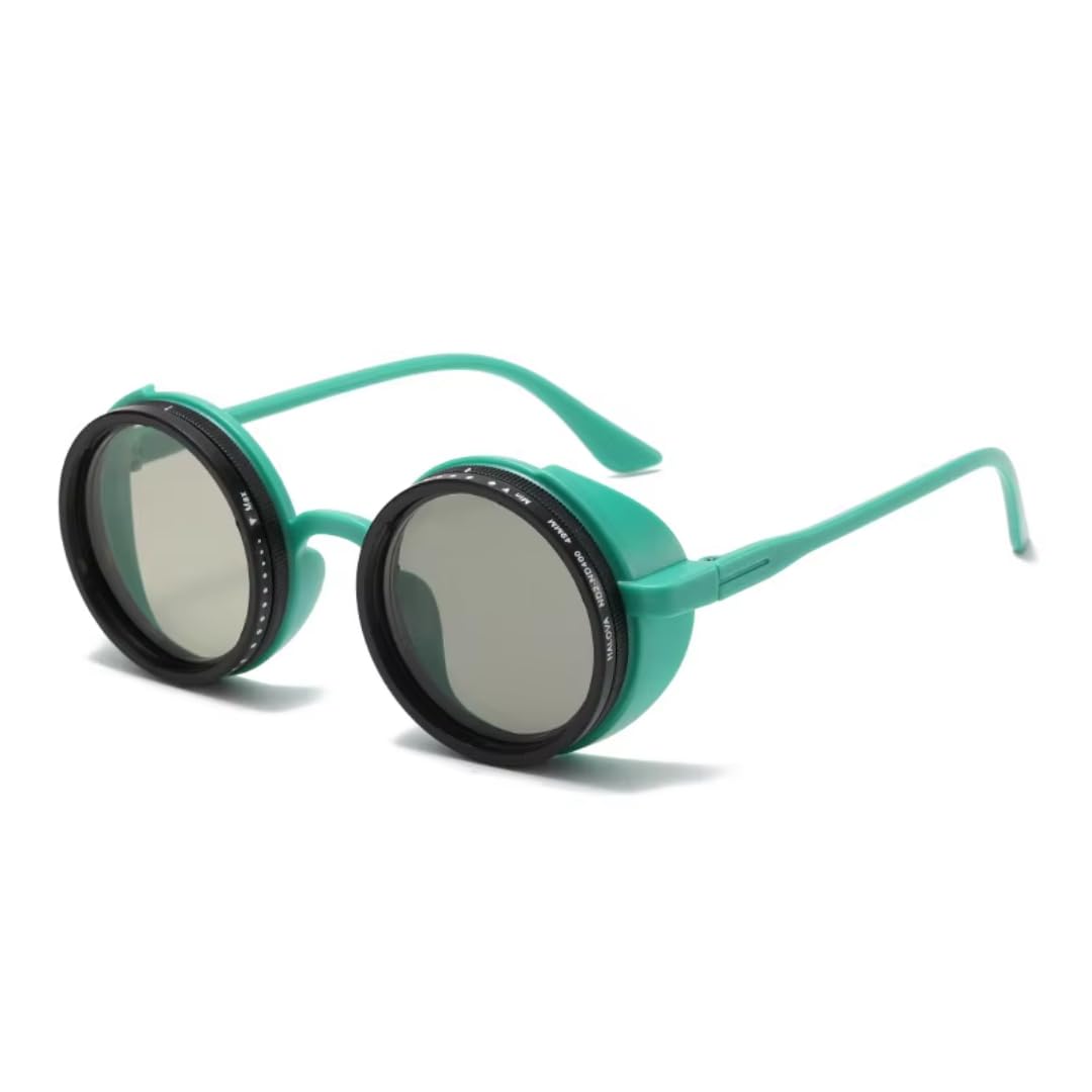 Okulary przeciwsłoneczne z polaryzacją UV400 Retro okrągłe Punk Outdoor Sports
