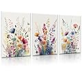 JBER Art Acoustic Panels, 17.1×11.8 Inches Acoustical Wall Panels, Sound Absorbing Wall Art, Decorative Acoustic Panels, Soundproof Wall Panels for Recording Studio, Home & Living Room(Wild Flowers)
