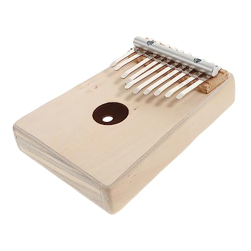 Toddmomy 10 Keys Wooden Finger Piano Diy Kit Kalimba Thumb Piano Set Portable Accessories