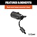 CURT 57245 7-Way RV Blade Vehicle-Side to 4-Way Flat Trailer Wiring Adapter with Tester