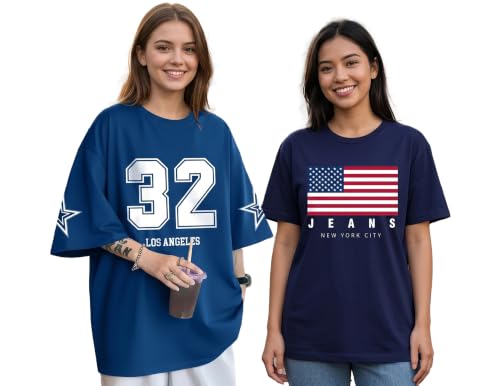 Image of AUSK Womens Cotton T-Shirts || Oversized T Shirts