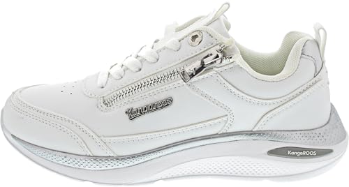 KangaROOS K wn Wish RV, Zapatillas Mujer, Blanco y Plateado, 41 EU