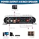 Bluetooth HiFi Audio Verstärker, RMS 80Wx2+80W ST-838 Mini Hifi Verstärker mit Bluetooth Subwoofer Ausgang KlasseD, Bass und Treble Regler, Stereo Verstärker Class D 2.0 Kanal(Inklusive Netzadapter)