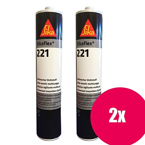Preisvergleich Produktbild Sikaflex 221 schwarz 2er 300ml (=600ml)