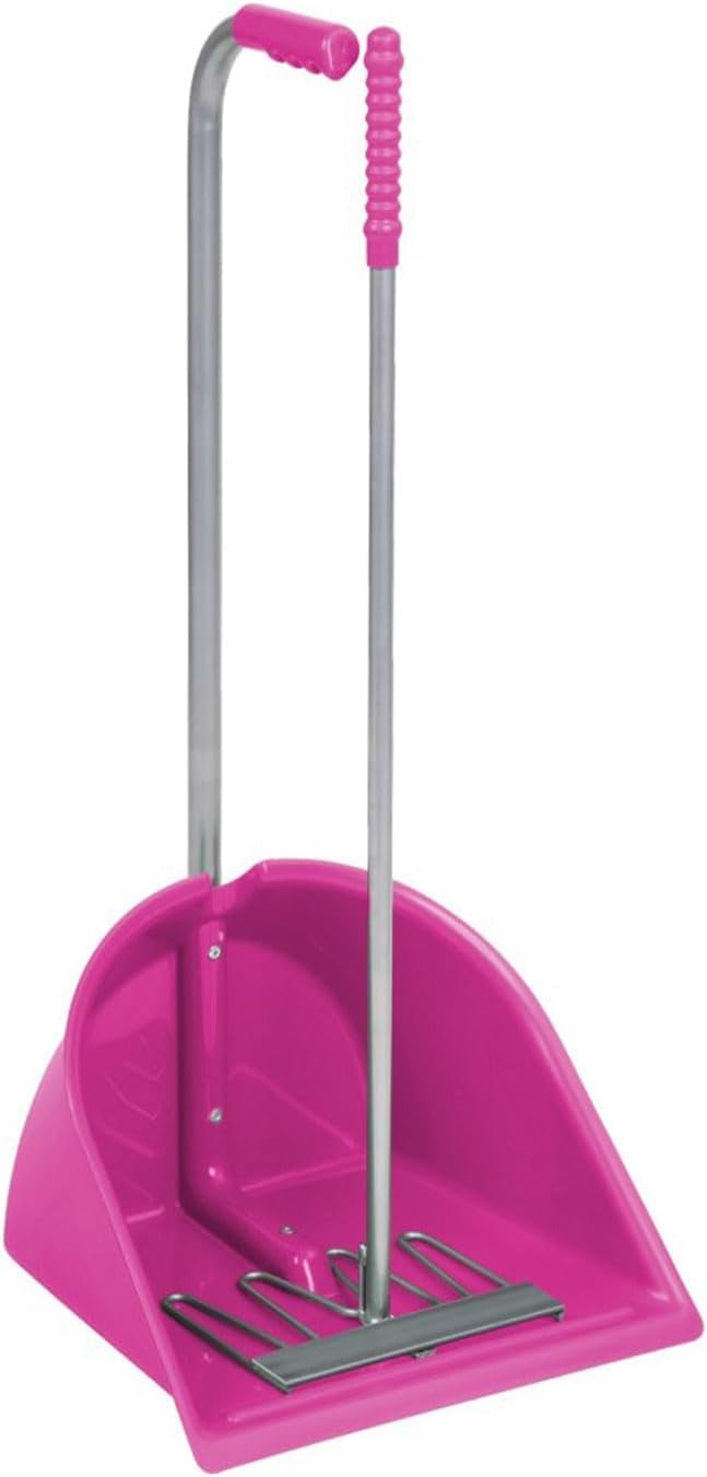 Kerbl Mistboy 328149 Seau à fumier – Rose (Longueur 90 cm, Plastique/métal)