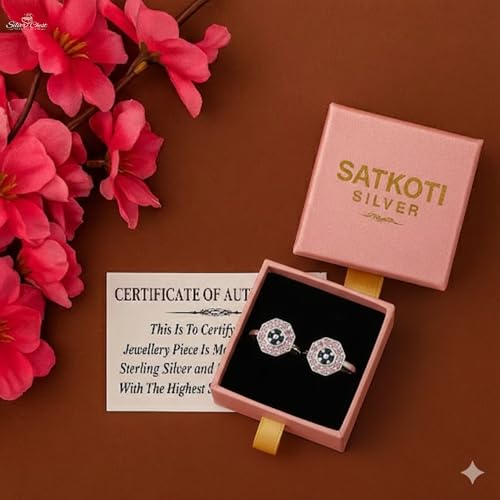 Image of SATKOTI 925 Silver Toe Rings for Women | Adjustable Pure Metal Bichiya with AAA Quality CZ Stone| BIS Hallmarked Jewelry with Authenticity Certificate | Pair of 2 Metti